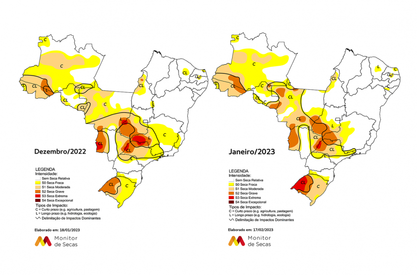  Nordeste tem melhor condição de seca do Brasil, segundo última atualização do Monitor de Secas