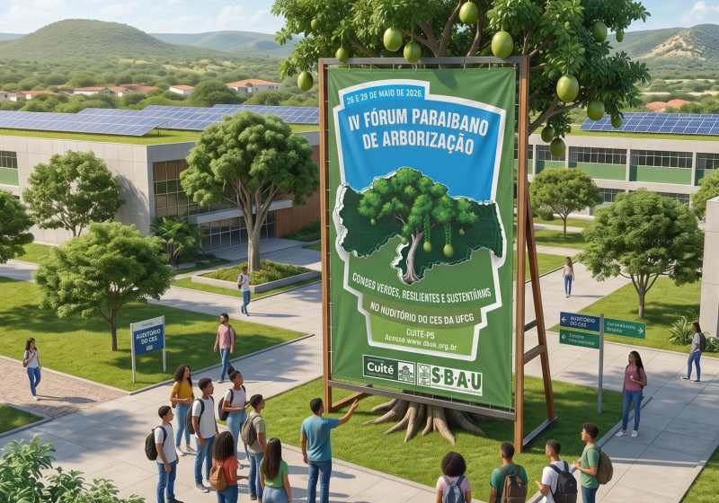  Cidades Verdes e Resilientes: Cuité sedia o IV Fórum Paraibano de Arborização Urbana em maio
